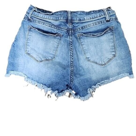 Kancan 9 distressed shorts Jean Mid-rise Cut Off Juniors 9  28 - Picture 2 of 6